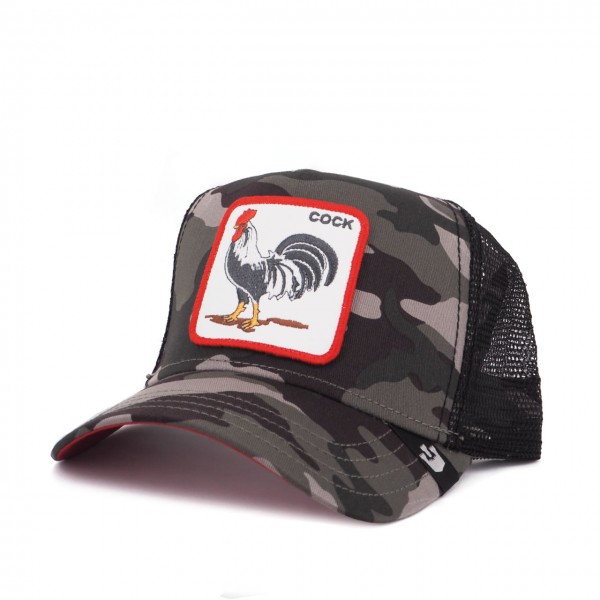 Rooster Baseball Hat, Green