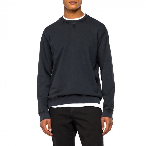 Organic Cotton Crewneck Sweatshirt, Black