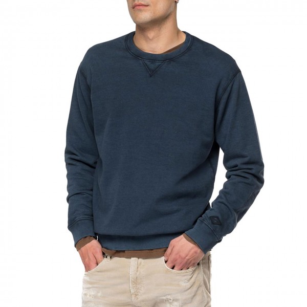 Organic Cotton Crewneck Sweatshirt, Blue