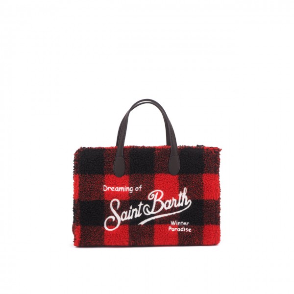 Sherpa Fabric Bag, Red