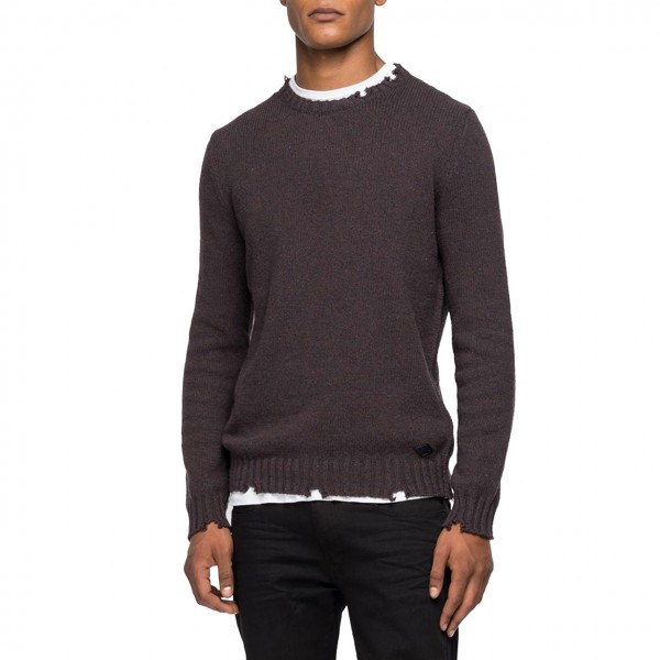 Crewneck Sweater, Brown