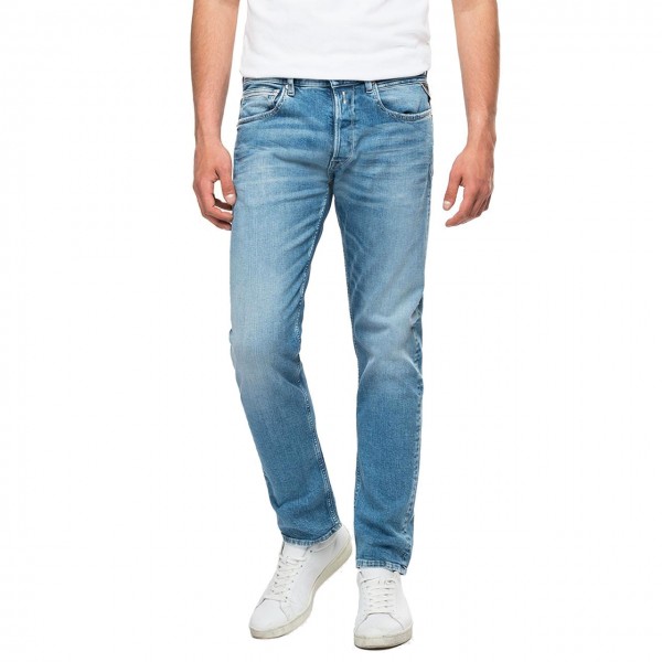 Jeans Straight Fit Grover 573 Bio, Blu