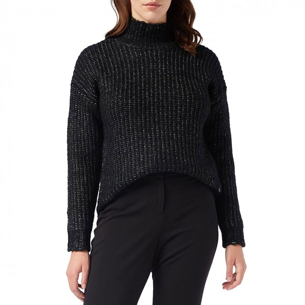 Sweater With High Neck, Black