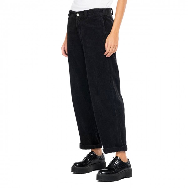 Ribbed Trousers, Black