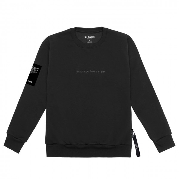 Reflector Sweatshirt, Black