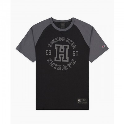 Hawkins Raglan T-Shirt, Nero