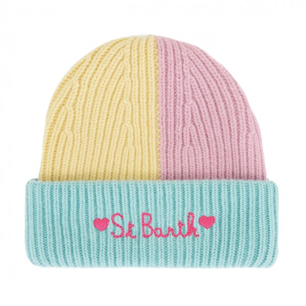 Beanie With St. Barth Embroidery, Multicolored