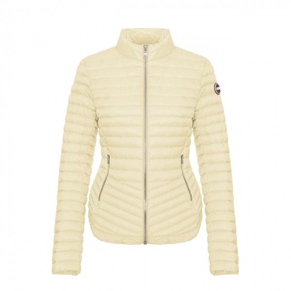 Lightweight Punky Down Jacket With Rounded Bottom, Beige
