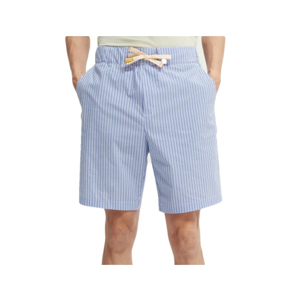 Shorts Da Spiaggia Fave In Popeline, Blu