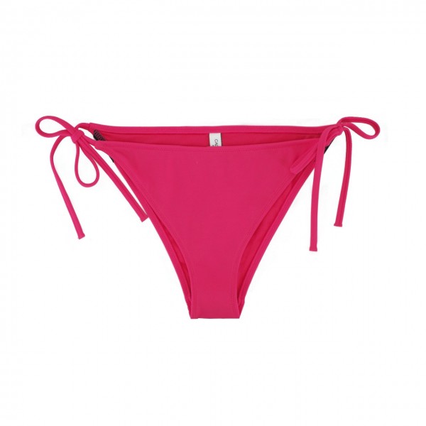 String Side Tie Cheeky Bikini, Pink