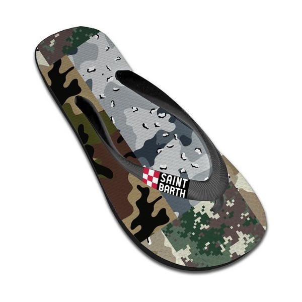 Infradito Tommy Camo Patch, Verde