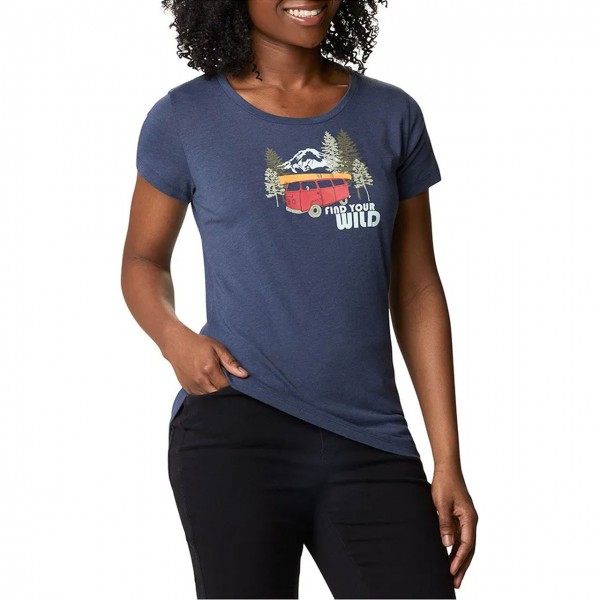 Daisy Days Graphic T-Shirt, Blu