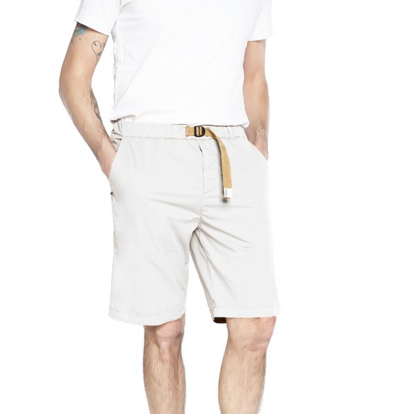 Short Chino Con Coulisse, Bianco