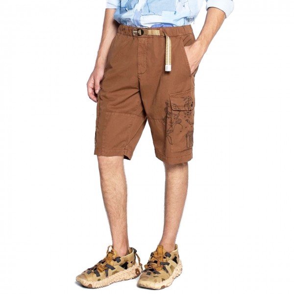 Short Chino Tattoo Con Coulisse, Marrone