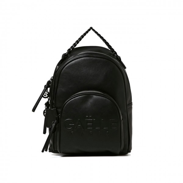 Backpack With Embossed Logo, Black