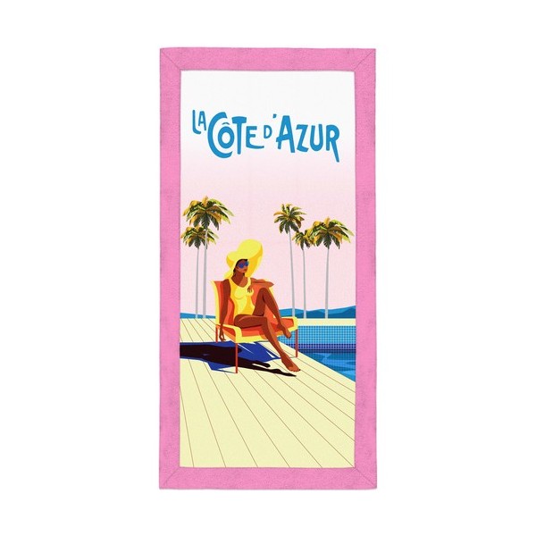 La Côte d'Azur Terry Beach Towel