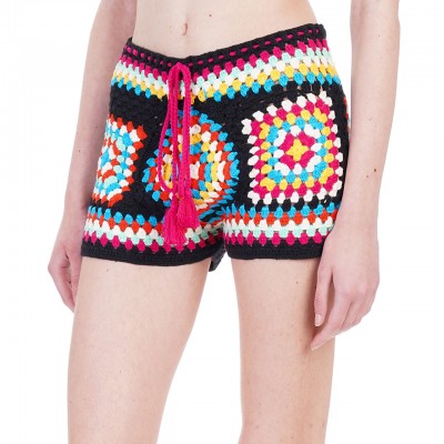 Kalima Crochet Shorts, Multi