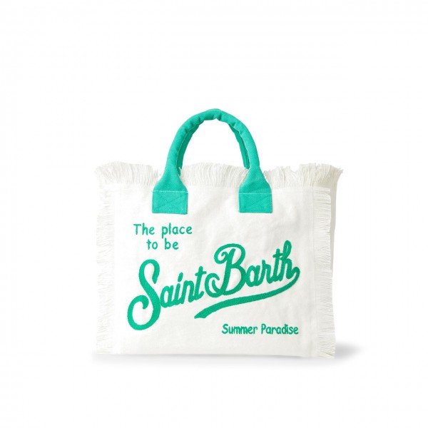 Vanity Bag in Embroidered Logo Canvas