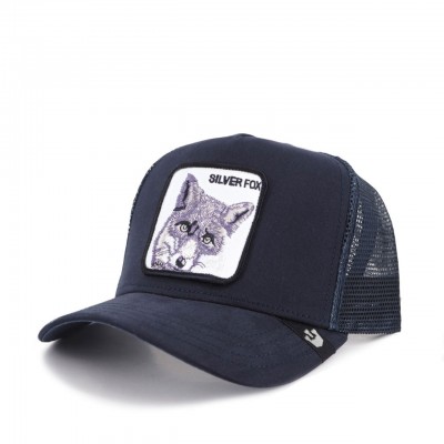 Silver Fox Baseball Hat, Blue