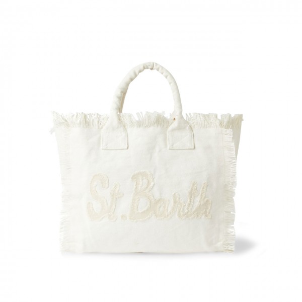Borsa Vanity in Canvas Patch St. Barth