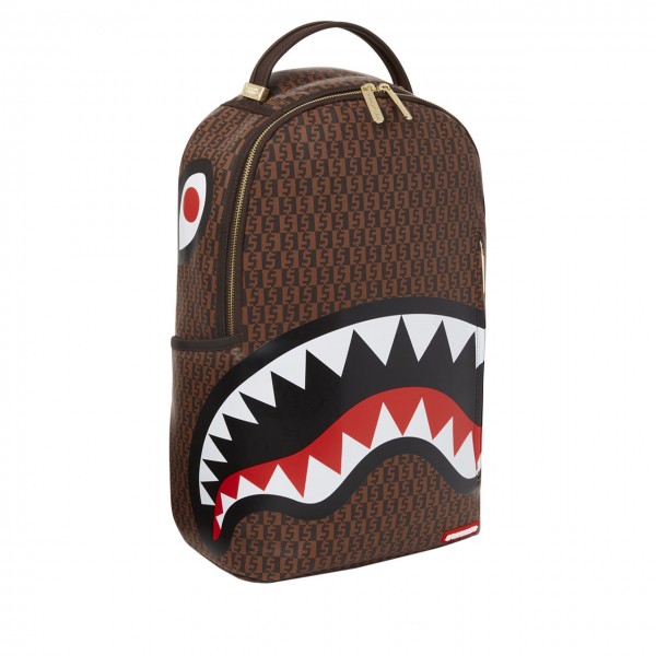 Money Checkered Backpack, Brown