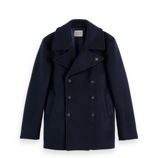 Double Breasted Peacoat Coat