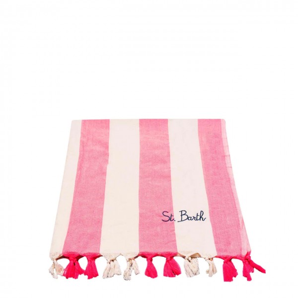 Striped Ultralight Beach Towel, Pink