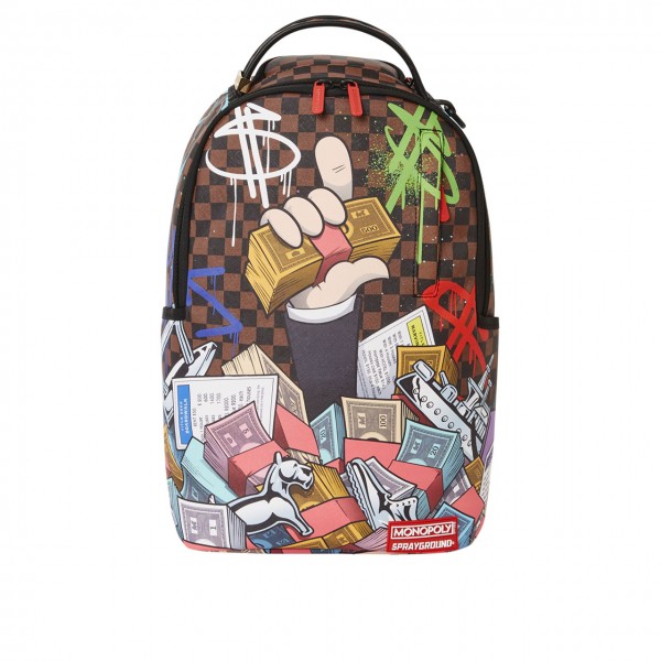Monopoly Stacked Backpack, Marrone