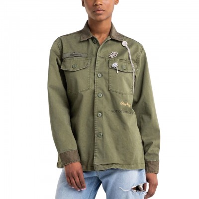 Overshirt Army Con Spille...