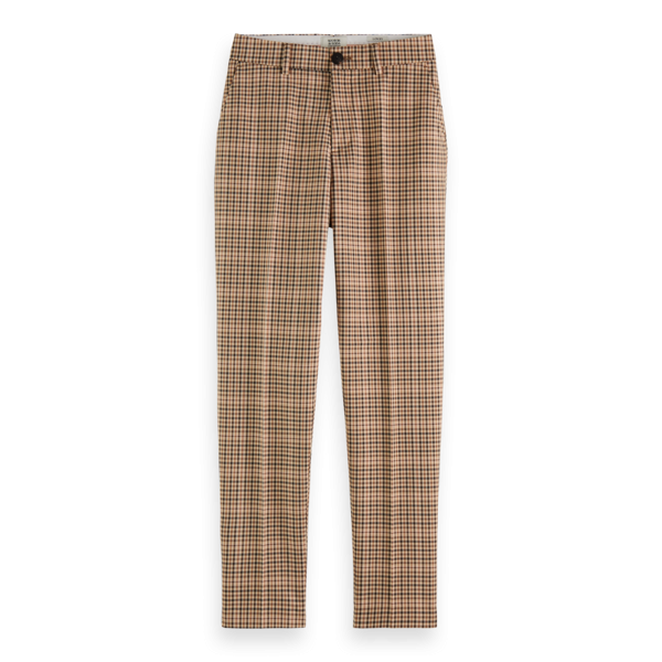 Medium Waist Checkered Trousers