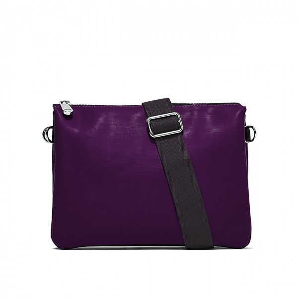 Bag With Double Shoulder Strap, Purple