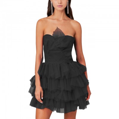 Tulle Dress With Logo Pendant