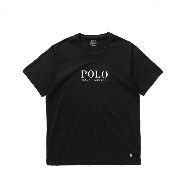T-Shirt A Manica Corta Con Logo Polo Black