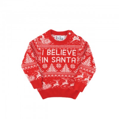 Believe Santa Girl's Sweater