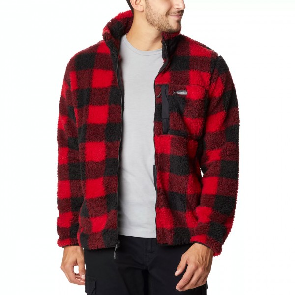 Giacca in Sherpa Winter Pass Red Check