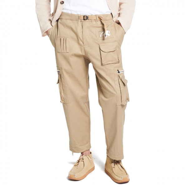Cotton Multi-Pocket Cargo Trousers