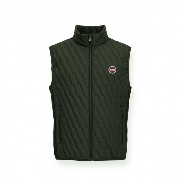 Quilted Vest With Softshell Inserts