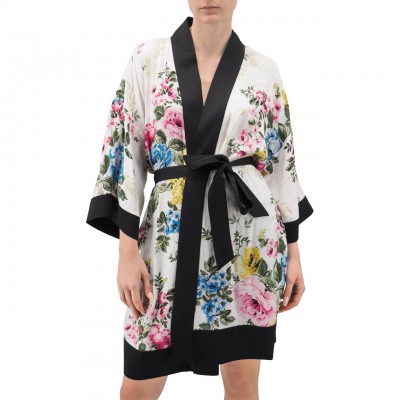Kimono In Raso Jacquard A...