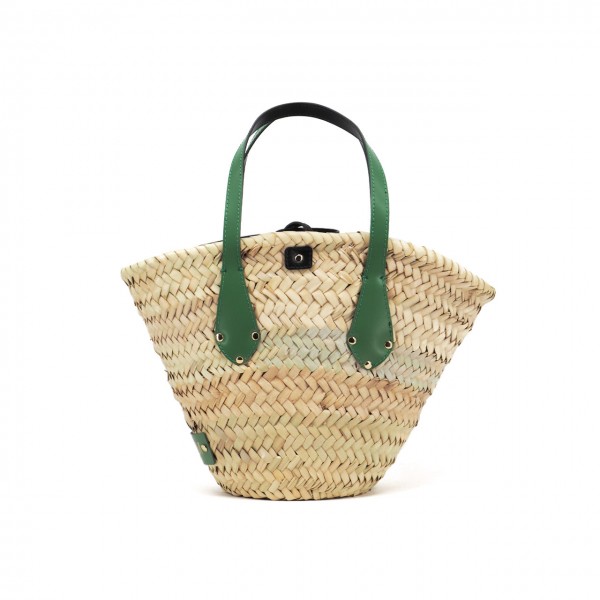 Bag In Straw And Rubber