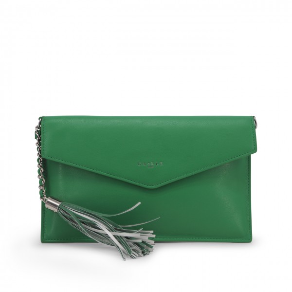 Regular Pochette In Faux Leather With Logo And Tassel