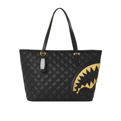 Black Mamba Quilted Tote Bag