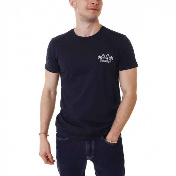 T-Shirt Perrys Con Stampa Blu Notte