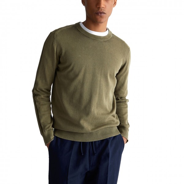 Girowash Military Green Cotton Sweater