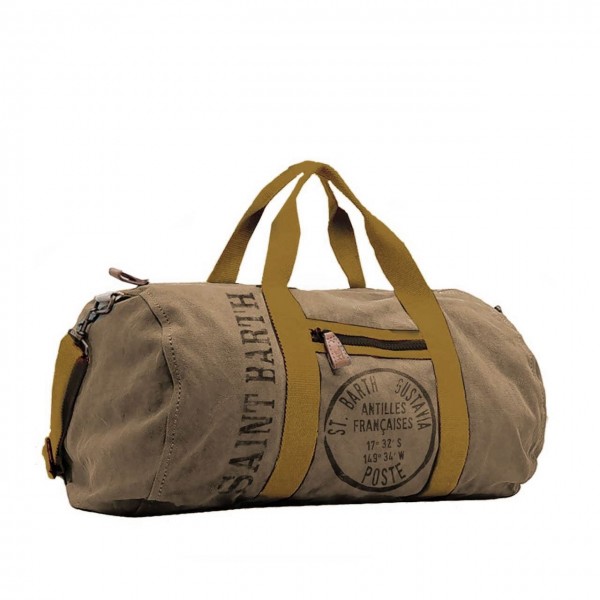Maxime Vintage Travel Duffle Bag 11 Beige