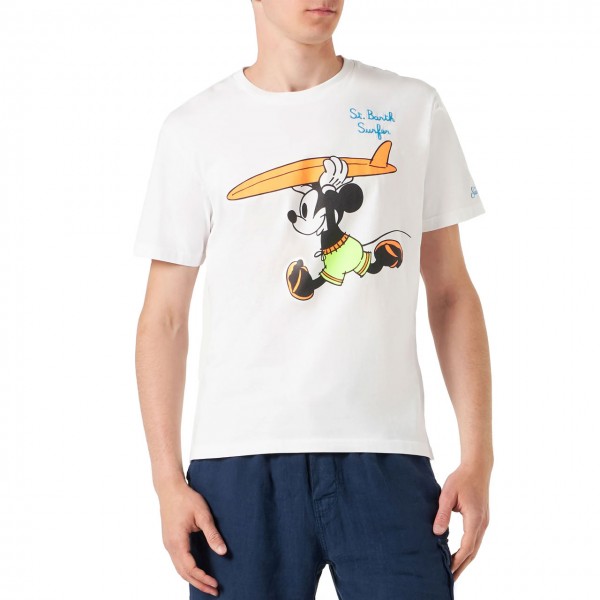 Cotton Classic T Shirt Mickey Surf 01N Emb