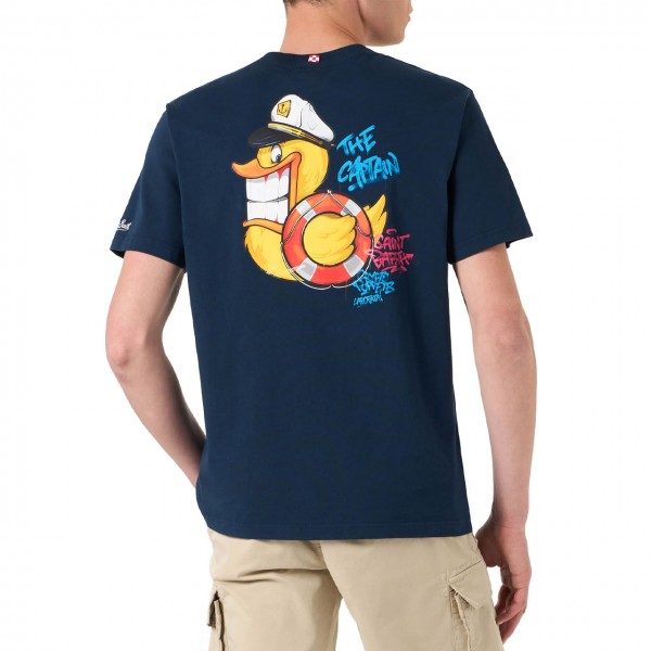 T-Shirt With Embroidery Cpt Ducky Captain 61