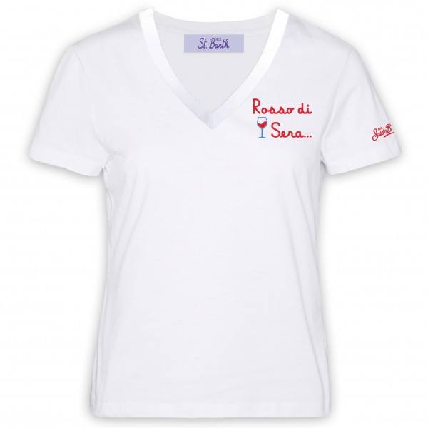 T-Shirt Bessy Rosso Sera Wine 01 Emb