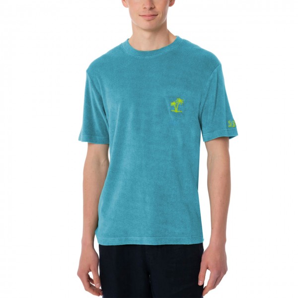 Sponge Effect T-Shirt Terry Sb Palm 32 Emb