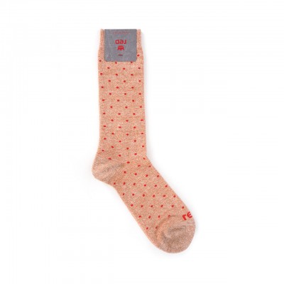Polka Dot Linen Sock