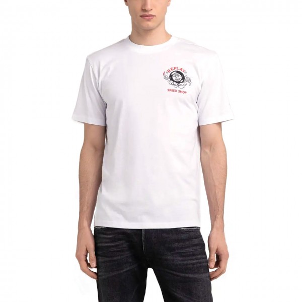 Regular Fit T-Shirt With Biker Print